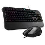 Kit tastatura si mouse ASUS Tuf Gaming K5 si M5, iluminare RGB, USB (Negru)
