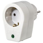 Adaptor Hama priza protectie supratensiune Alb