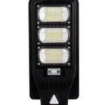 Lampa Stradala LED cu Incarcare Solara, 150W, senzor miscare, acumulator intern, telecomanda