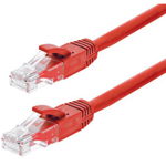Patch cord Gigabit UTP cat6, LSZH, 5.0m, rosu - ASYTECH Networking TSY-PC-UTP6-5M-R, OEM