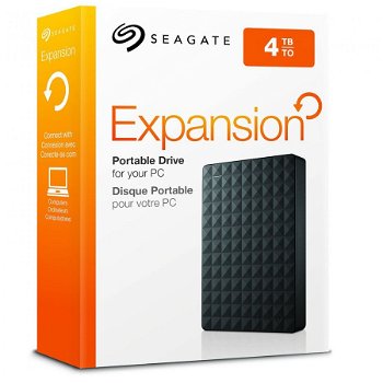 HDD Extern Seagate Expansion Portable, 2.5", 4TB, USB 3.0 (Negru)