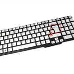 Tastatura argintie Sony Vaio SVS15138CC iluminata layout UK fara rama enter mare