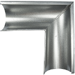 Coltar exterior, metalic, 125 mm, zincat, Arabesque