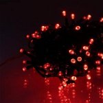 Ghirlanda luminoasa decorativa 100 LED-uri rosii cu jocuri de lumini cablu verde WELL VE-DECOL-ST100R/GN-CTR-WL