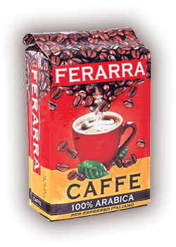 Cafea 100% ARABICA Vid Per Expresso Italiano 250 g, FERARRA