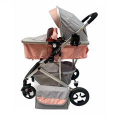 Carucior 2 in 1 L-Sun 808, transformare rapida landou - sport, Roz, MelaStore