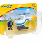 Playmobil - 1.2.3 Elicopter De Politie, Playmobil