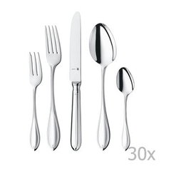 Set tacamuri WMF Premiere, 30 de piese, Cromargan Protect, rezistent la acid si coroziune, otel inoxidabil 18/10, argintiu