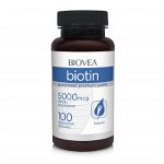Biovea Biotina 5000 mcg, 100 capsule, Vitamina B7, Vitamina H, Biovea