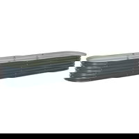 Strat înălțat de grădină, gri, 400x80x44 cm, oțel galvanizat