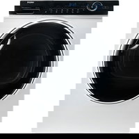 Uscator de rufe Haier HD100-A2979-S, Pompa de caldura, 10 kg, Clasa A++, Dry Sensor, iRefresh, iTime, Full Time Reverse, Pillow Drum, Drum light, Alb