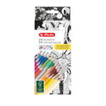 Set creioane color Herlitz Zentangle include argintiu si auriu 24 buc/set 50007479