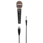 Microfon dinamic HAMA 46060, Jack 6.3 mm, Slot XLR, negru