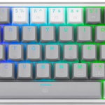 Tastatura Gaming Redragon Fizz Grey White RGB Mecanica Red Switch, Redragon