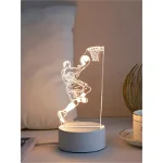 Lampa Decorativa 3D Baschet - 10 x 10 x 20.8 cm, Inovius