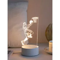 Lampa Decorativa 3D Baschet - 10 x 10 x 20.8 cm, Inovius