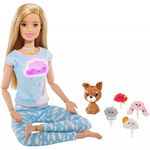 Set Barbie by Mattel Wellness and Fitness papusa mediteaza, Barbie