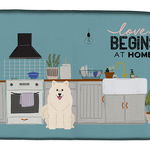 Caroline`s Treasures Carolines Comorile CK7734DDM Samoyed Bucătărie Scena Dish uscare Mat Multicolore 14 x 21, 