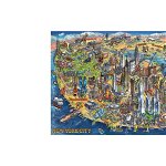 Puzzle Educa - New York City Map, 500 piese, include lipici (18453), Educa