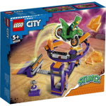 LEGO® City - Provocarea de cascadorii pe rampa cu saritura prin cos 60359, 144 piese, Lego
