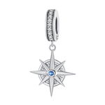 Talisman din argint Compass Rose, EdenBoutique