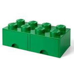 Cutie depozitare Lego Brick Sertar, Verde