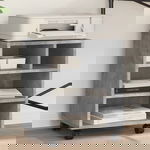 Gossi suport pentru imprimanta cu roti, gri beton, 41x32x48 cm, Gossi