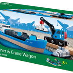 Set de joaca - Container and Crane Wagon | Brio, Brio