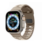 Curea Tech-Protect Iconband Line pentru Apple Watch 4/5/6/7/8/9/Se/Ultra 1/2 (42/44/45/49 mm) Army Sand, Tech-Protect