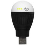 ABC TECH Bec Bulb USB Negru, ABC TECH