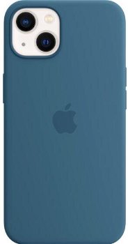 Husa de protectie Apple Silicone Case with MagSafe pentru iPhone 13, Blue Jay