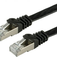 Cablu retea FTP Flat cat.6 1.5m Negru Value 21.99.0974