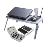 Masuta laptop E-Table cu 2 coolere, suport pahar si mousepad, Your Magic Shop
