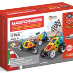Joc magnetic de constructie Amazing Transform Wheels Set Vehicule 17 piese Magformers, Magformers
