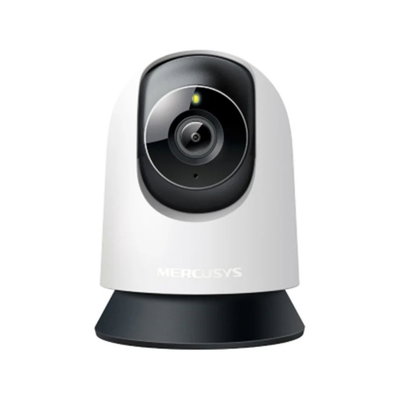 Camera supraveghere IP WiFi interior MERCUSYS MC210, 3MP 2K, rotire 360, night vision IR 12m, detectare miscare si persoane, audio bidirectional, microSD 512GB, ONVIF, Alexa, Google Assistant, Mercusys