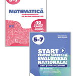 Matematica. Teste recapitulative din materia claselor V-VII. 40 de teste pe modelul Evaluarii Nationale + Start pentru succes la Evaluarea Nationala! Limba si literatura romana. Exercitii de antrenament tematic si teste recapitulative dupa programa clase, Editura Paralela 45