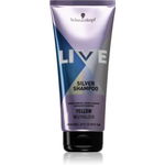 Schwarzkopf LIVE Silver sampon pentru curatare neutralizeaza tonurile de galben 200 ml, Schwarzkopf