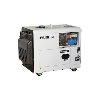 Generator de curent monofazat cu motor diesel Hyundai DHY6000SE, Insonorizat,10CP, 418CMC, 12L, Hyundai