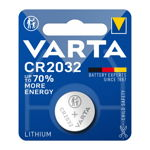 Baterie Varta CR2032, tip moneda, 3V, lithium, blister 1 buc, Varta