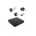 Kit supraveghere video AHD complet 1 camera exterior full hd cu IR 30 m+ accesorii, Rovision