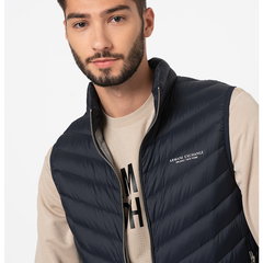 ARMANI EXCHANGE, Geaca cu umplutura de puf si aspect matlasat, Bleumarin, M