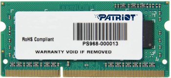 Memorie notebook Patriot Signature, 4GB, DDR3, 1600MHz, CL11, 1.35v