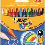 Creioane cerate Bic Wax Crayons