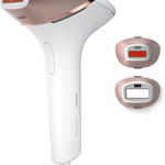 Epilator IPL PHILIPS Lumea Seria 8000 BRI945/00, 450.000 de impulsuri, 2 accesorii, SenseIQ, Senzor SmartSkin (Alb/Roz), Philips