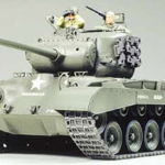Tamiya (modelauto) TAMIYA USA Med Tank M26 Pershing - 35254 este in limba romana si se traduce prin Tamiya (autovehicul în miniatură) US Mediu Tank M26 Pershing - 35254. Aceasta este o varianta populara de autovehicul care renunta la turele de tanc p, Tamiya
