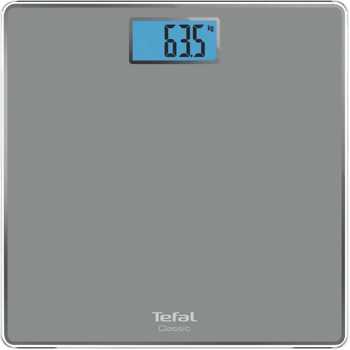 Cantar corporal TEFAL Classic PP1500V0, 160kg, electronic, sticla, gri