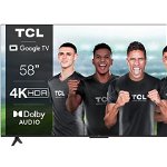 Televizor Smart LED TCL 58P635, 147.3 cm, 4K, Wi-Fi, Gri (Model 2022)