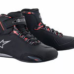 Ghete Alpinestars Sektor Waterproof, Culoare Negru/rosu, Marime 38.5, Alpinestars