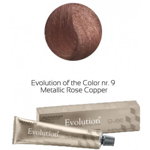 Vopsea permanenta profesionala - 9 Metalic Rose Cooper - Evolution of the Color Cube - Alfaparf Milano - 60 ml, Alfaparf Milano