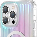 Husa magnetica PQY Go Out Series pentru iPhone 14 color laser MagSafe, Kingxbar